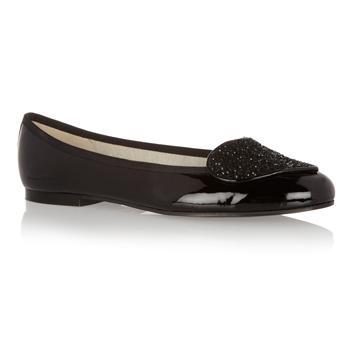 Foto French Sole Black Leather;Patent;glitter Ballet Flat.