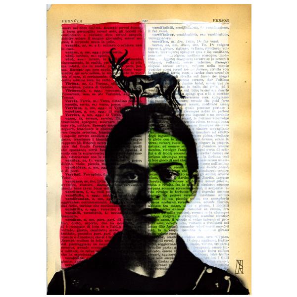 Foto Frida Kahlo Art Original mixed media