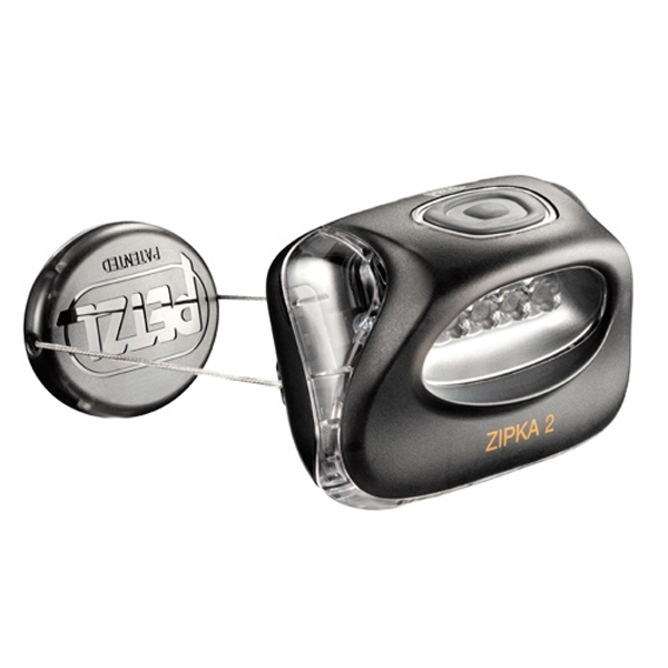 Foto Frontales Petzl Zipka² Grey 4 Led