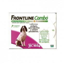 Foto Frontline combo spot on perros 20-40kg 3 pipetas