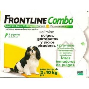 Foto Frontline spot on combo perros 2-10 kg 3 pipetas de 0,67 ml.