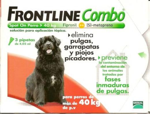 Foto Frontline Spot On Combo Perros 40 Kg 3 Pipetas