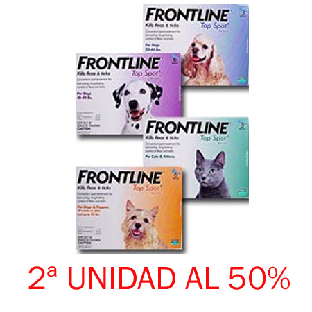 Foto Frontline Spot-on Perros 3 Pipetas -2ª Unidad 50%-