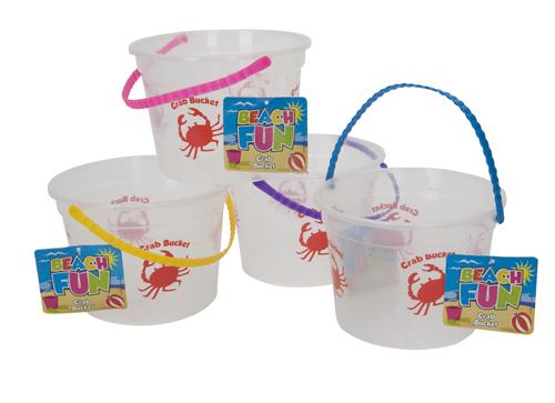 Foto Frosted Beach Bucket 17cm With Sea Life Design - Set Of 4