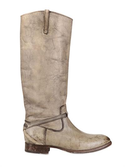 Foto frye botas de piel lavadas con piedra 30mm