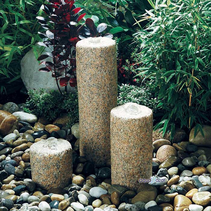 Foto Fuente Columnas Cilíndricas Granito