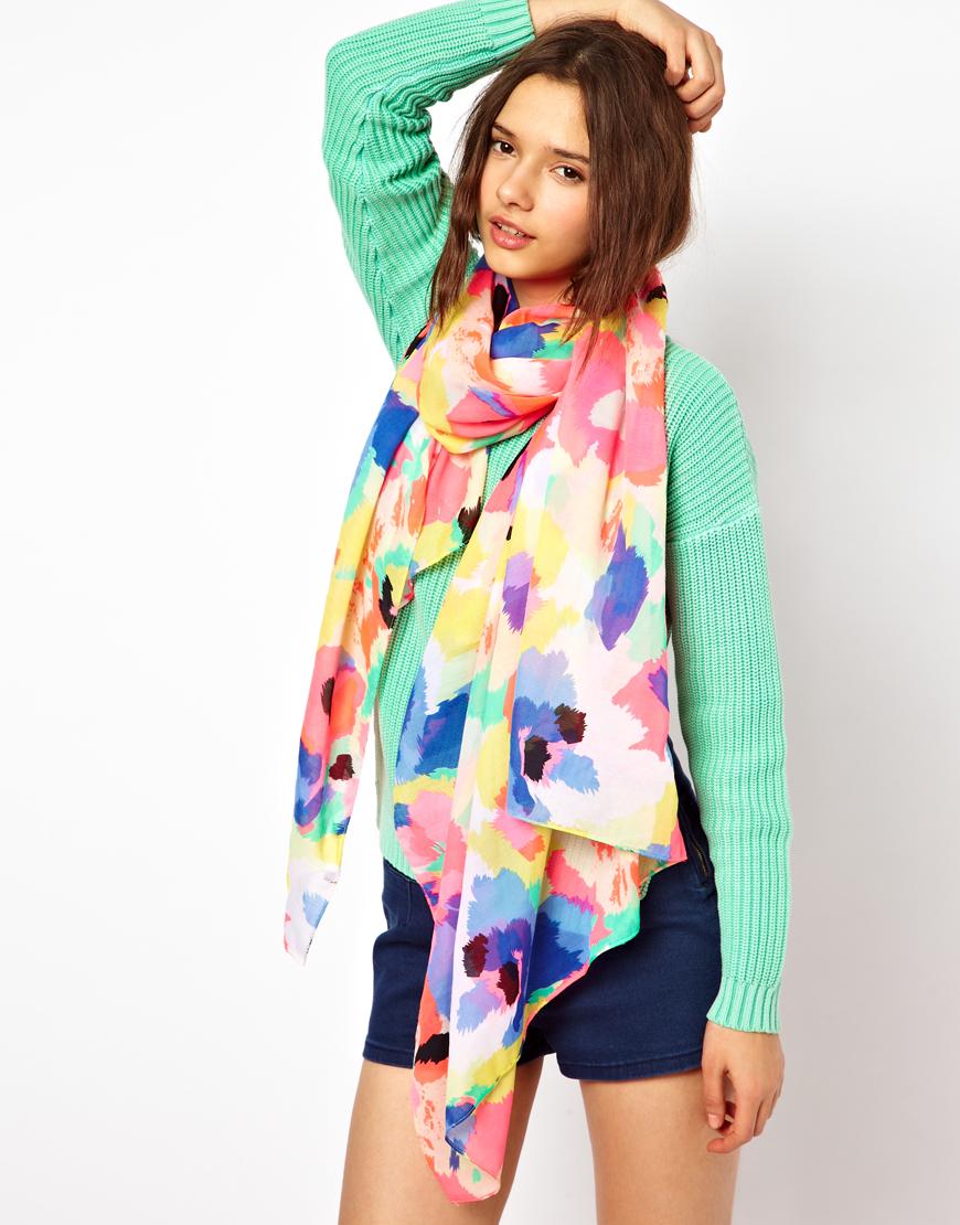 Foto Fular largo Hei de Pieces Neon pink-neon yello