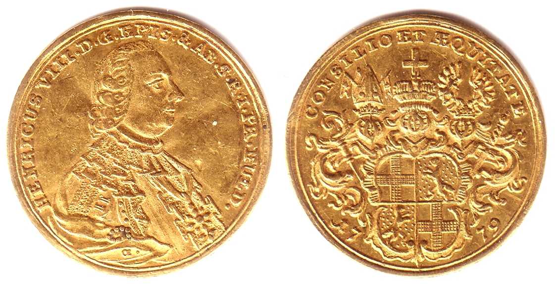 Foto Fulda Bistum 1 Dukat 1779
