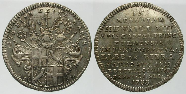 Foto Fulda, Bistum 10 Kreuzer 1788