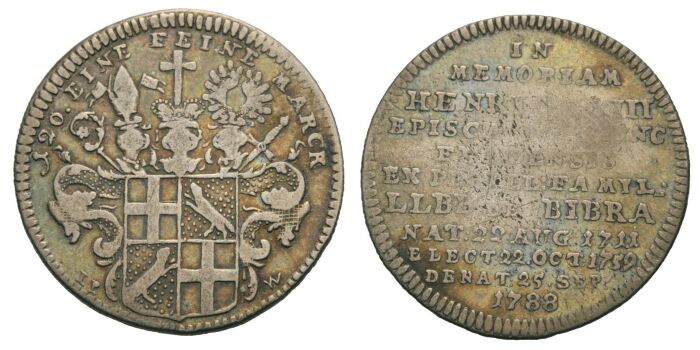 Foto Fulda Hochstift 10 Kreuzer 1788