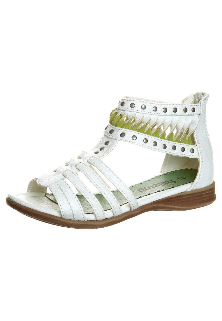 Foto fullstop. Sandalias tobilleras blanco
