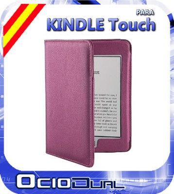 Foto Funda A Medida De Cuero Violeta Pr Kindle Touch Ebook Piel Leather Case Purple