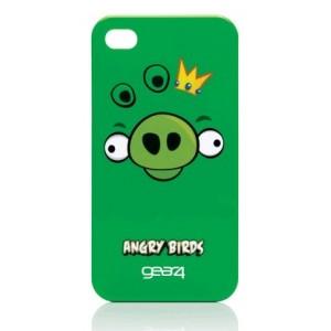 Foto Funda angry birds para iphone 4 4s rey cerdo verde