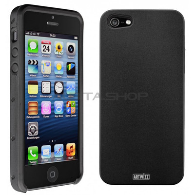 Foto Funda Artwizz Seejacket® Alu Iphone 5 Carcasa Dura Silicona Y Aluminio Negra
