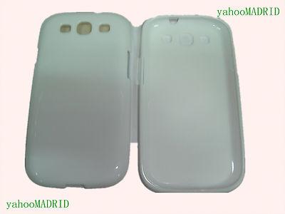 Foto Funda Carcasa Movil Samsung Galaxy Siii S3 I9300  Gel Brillo Blanco
