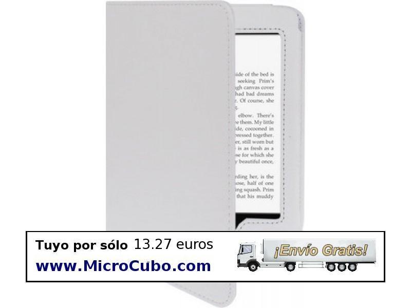 Foto Funda de cuero para Kindley Paperwhite. Blanca