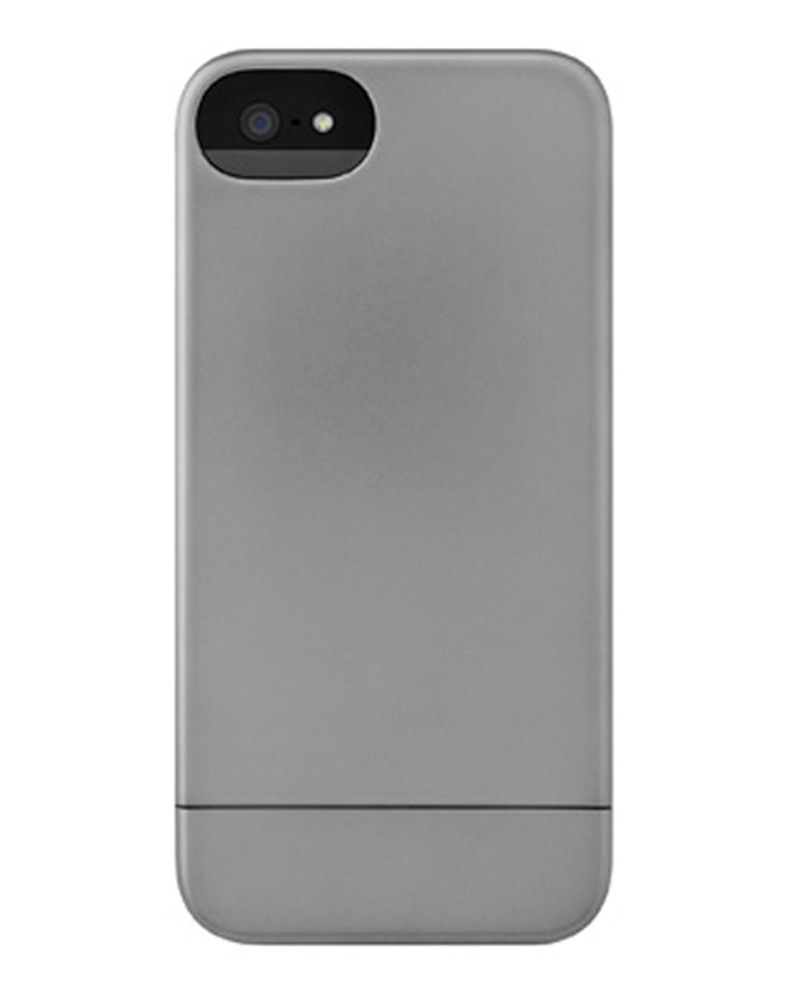 Foto Funda de iPhone 5 gris metalizado Slider Case