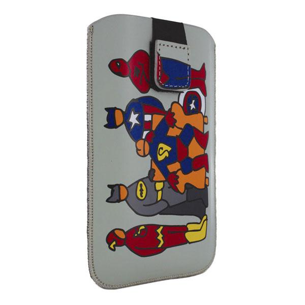 Foto Funda de nobuck Licencia Cállate La Boca Superhéroes Tamaño XL