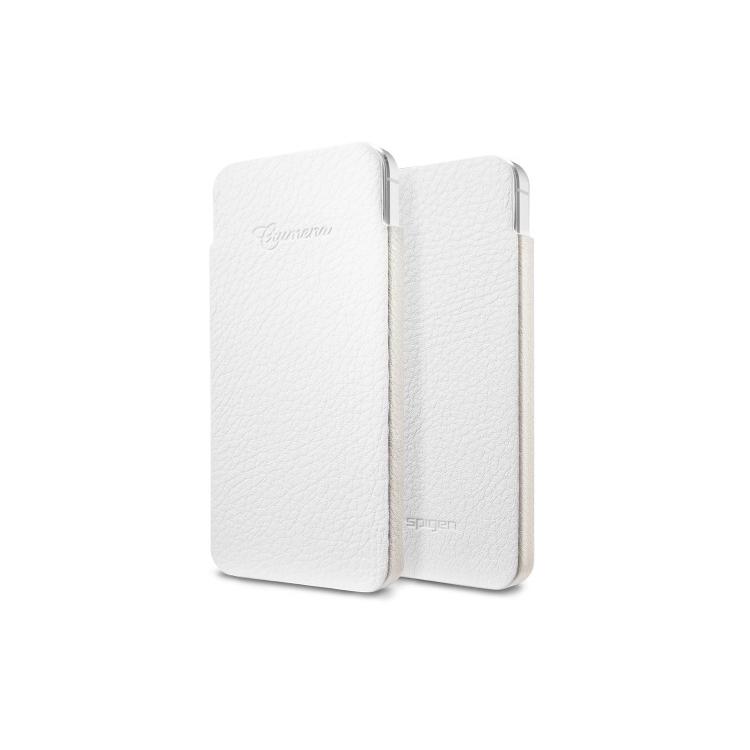 Foto Funda de Piel SPIGEN SGP Crumena S para iPhone 5 - Blanco