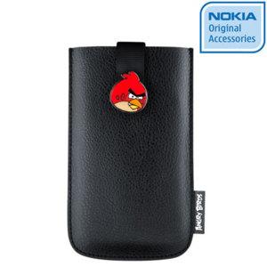 Foto Funda estuche cuero Nokia CP-3006 Angry Birds