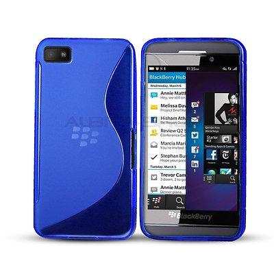 Foto Funda Flexi Gel Grip Blackberry Z10 Carcasa Tpu Diseño S Azul