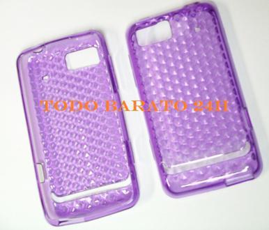 Foto Funda gel morada Motorola Motoluxe XT615