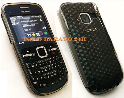 Foto Funda gel NOKIA C3 negra