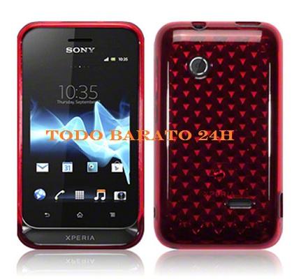 Foto Funda gel roja Sony Xperia Tipo ST21i