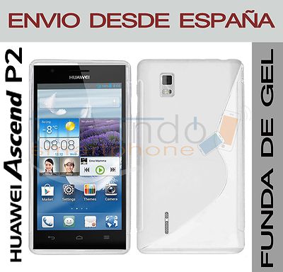 Foto Funda Gel Tpu Blanca Para Huawei Ascend P2 En España Carcasa