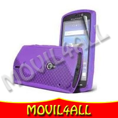 Foto Funda Gel Tpu Morado Sony Ericsson Xperia Neo V Mt15i Mt11i Carcasa Movil Lila
