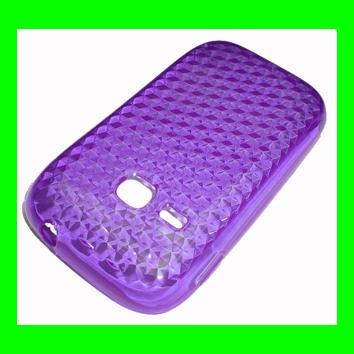 Foto Funda Gel Tpu Samsung Galaxy Young Color Violeta Carcasa Flexible Telefono Movil
