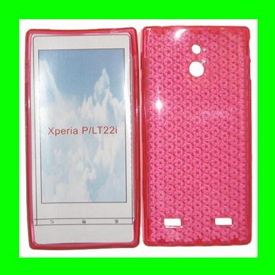 Foto Funda Gel Tpu Sony Xperia P Lt22i Color Rosa Carcasa Flexible Telefono Movil