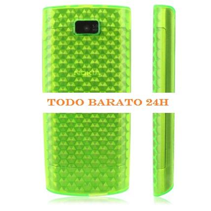 Foto Funda Gel verde Nokia X3-02