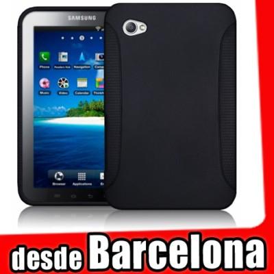 Foto Funda Goma/gel Negra Samsung Galaxy Tab Color Negro