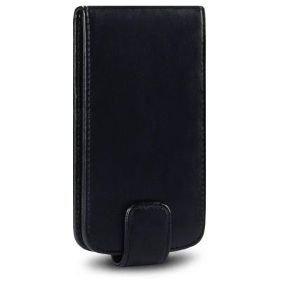 Foto Funda HTC One S cuero Negra Ice