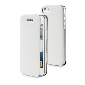 Foto funda iflip folio blanca + protector pantalla iphone 5 muvit