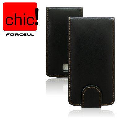 Foto Funda Iphone 4 Chic Piel Negra - Forcell