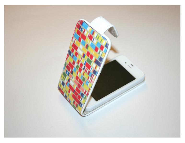 Foto Funda Iphone 4,blanco,multicolor,original, carcasa