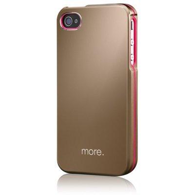 Foto Funda Iphone 4s More-thing Armor Metal Hybrid Case - Oro Y Rosa