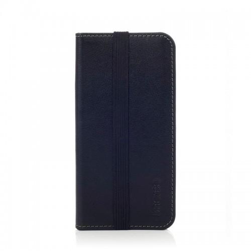 Foto Funda iphone 5 de piel folio negro de knomo