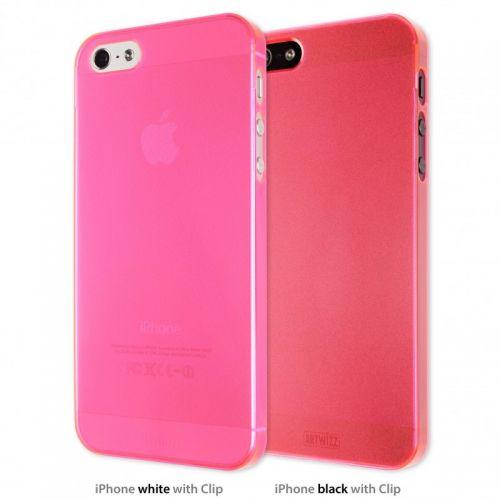 Foto Funda iphone 5 seejacket clip light neon rosa de artwizz