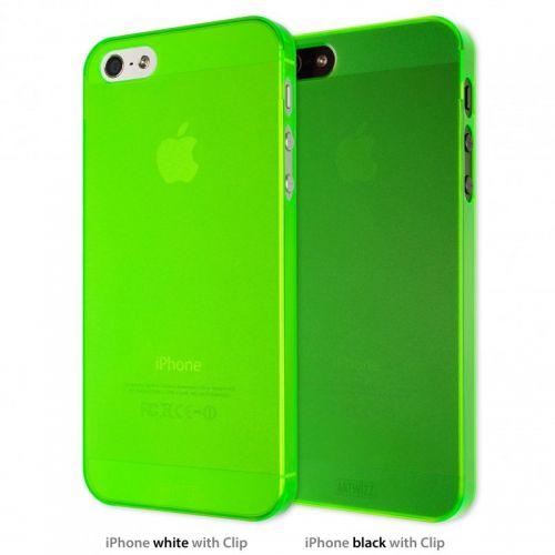 Foto Funda iphone 5 seejacket clip light neon verde de artwizz