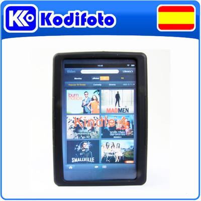 Foto Funda Kindle 4 Silicona Negra.kindle De Amazon Con Wifi.no Táctil.6
