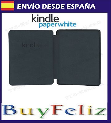 Foto Funda Kindle Paperwhite Amazon En Negra, Con Tapa Activa, ¡gran Calidad