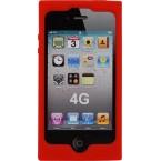 Foto Funda mooster trasera goma tachuela iphone 4 roja