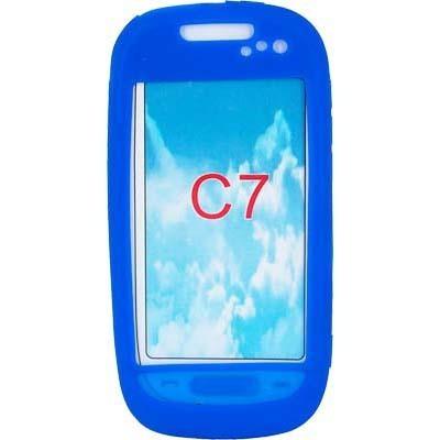 Foto Funda Mooster trasera silicona Nokia c7 azul