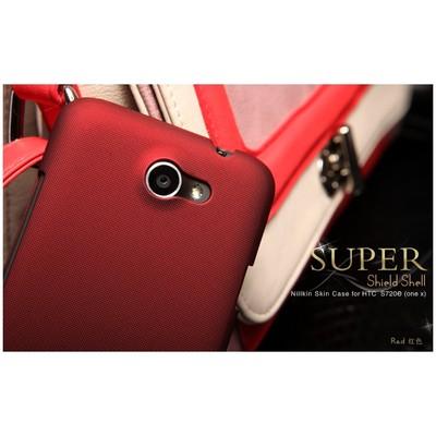 Foto Funda Nillkin Super Shield Rojo Htc One X Con Protector De Pantalla