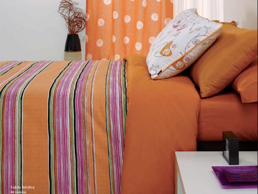 Foto Funda nordica GALIA Stripe Naranja