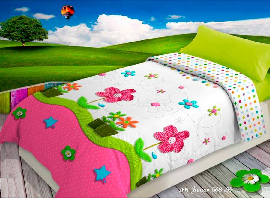 Foto Funda Nordica JUNIOR PINK FLOWER