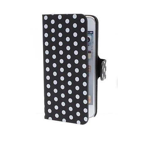 Foto Funda Orange Daytona Cuero Negra Lunares Blancos Huawei G510